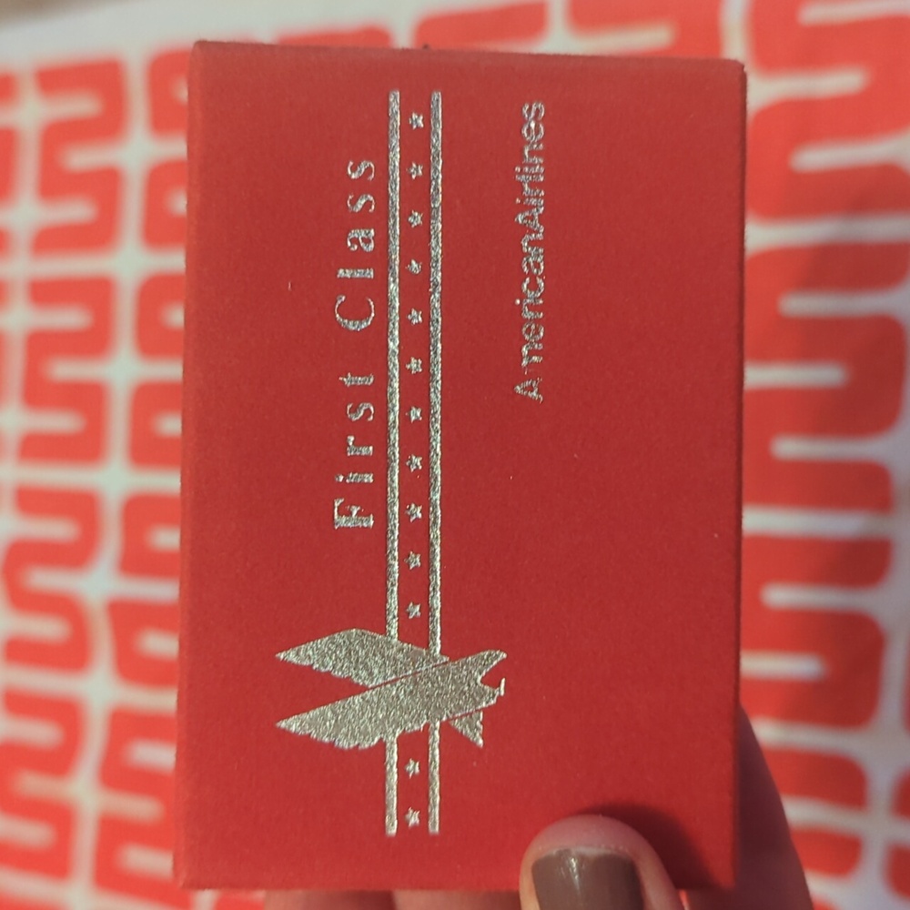 Vintage first class American airlines playing cards sealed unopened in box!